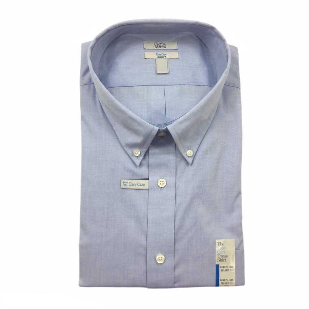 Men's Croft & Barrow Classic-Fit Easy-Care Button-Down Collar Shirt 15 1/2 32/33